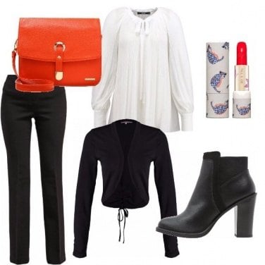 Outfit Orange vs black