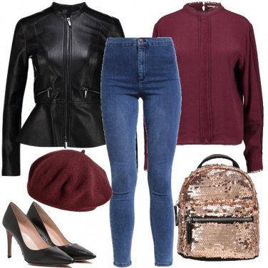 Outfit Lo zainetto in paillettes