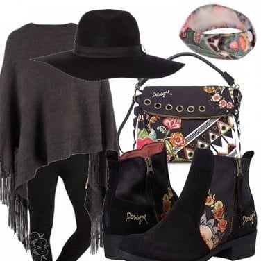 Outfit Leggings e cappello