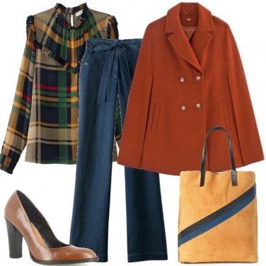 Outfit La cappa color terracotta