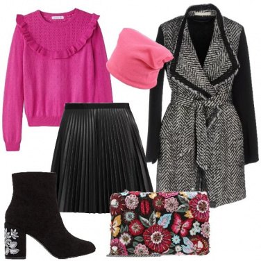 Outfit Passeggiata in rosa