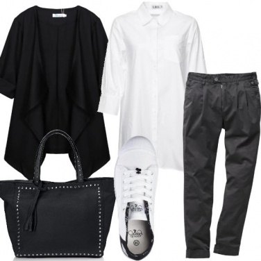 Outfit Bianco e nero per tutti i giorni