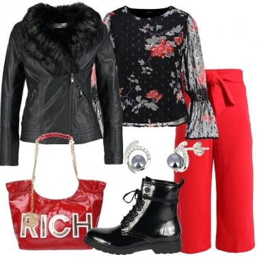 Outfit Rosso e nero