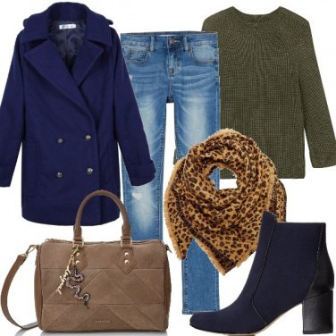 Outfit La sciarpa animalier