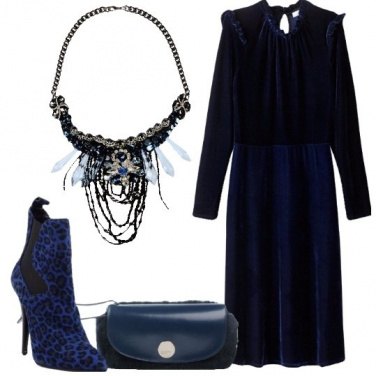 Outfit Blu di sera