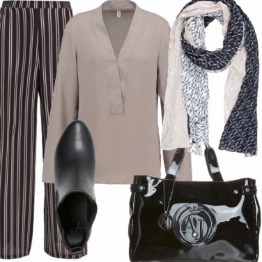 Outfit Righe classy