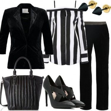 Outfit La camicia a righe