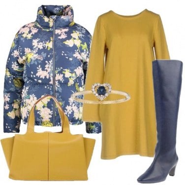 Outfit Piumino floreale