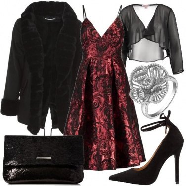 Outfit L\'abito con le rose