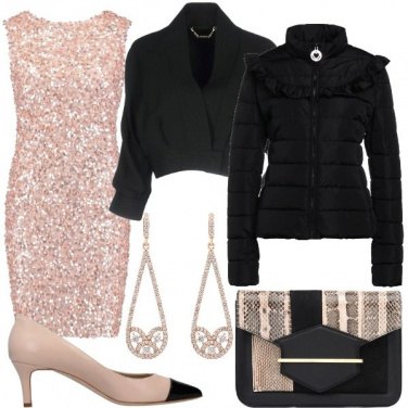 Outfit Piumino con le ruches