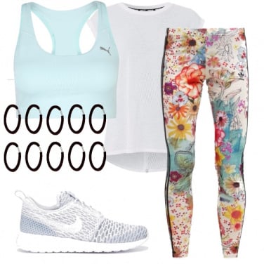 Outfit Fiori e sport