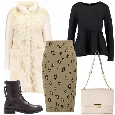 Outfit La gonna animalier