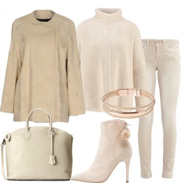 Outfit Solo beige