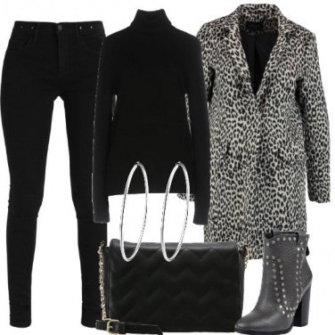 Outfit Cappotto animalier