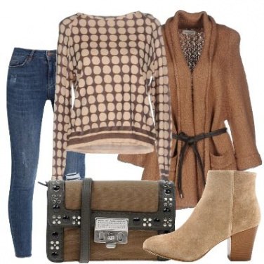 Outfit Pois beige