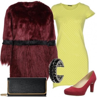 Outfit Abito e pelliccia