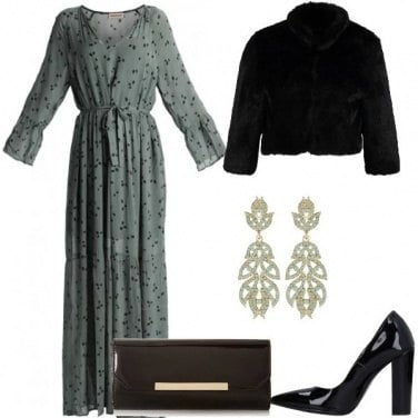 Outfit Abito color salvia