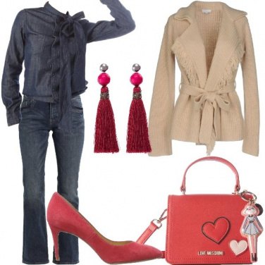 Outfit Camicia di jeans bon ton