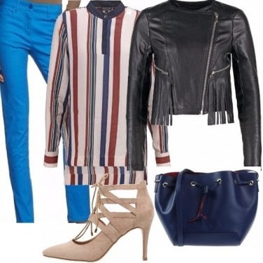 Outfit Navy rock