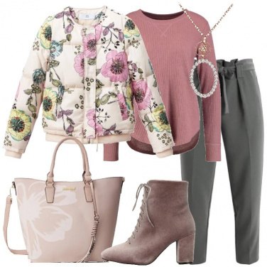 Outfit Il piumino a fiori
