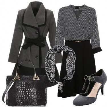 Outfit Il foulard animalier