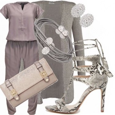 Outfit Jumpsuit tortora!