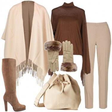 Outfit Beige e marrone