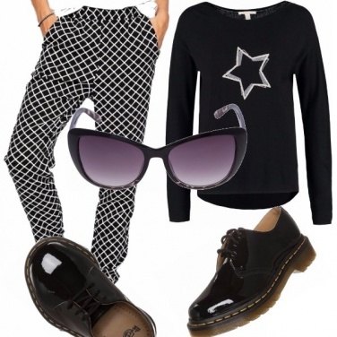 Outfit Righe casual