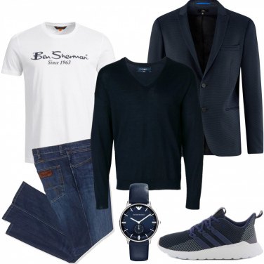 oodji Ultra Uomo Maglione Basic in Lana Merino