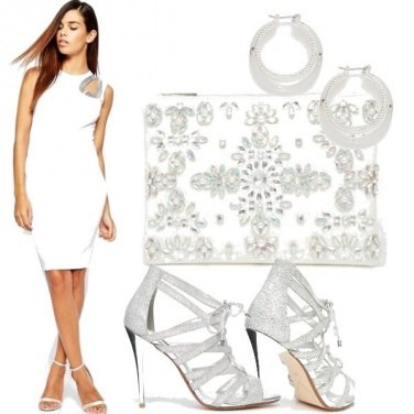Outfit Silver and white