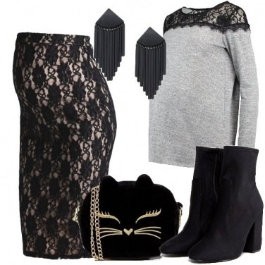 Outfit Merletto floreale