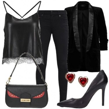 Outfit Romantica in jeans