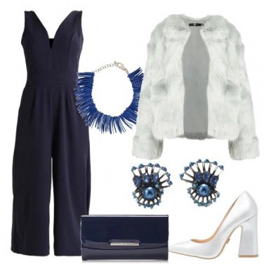 Outfit Con la pelliccia bianca