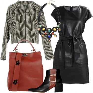 Outfit Il vestito in pelle