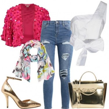 Outfit Oro e fantasia