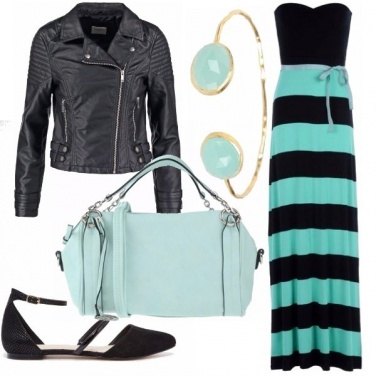 Outfit Righe di sera