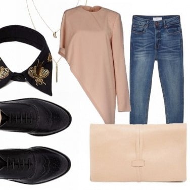 Outfit Asimmetrie: office to party