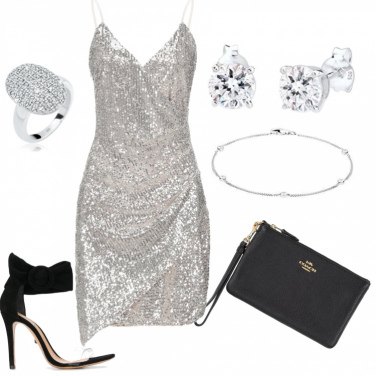 vestito paillettes puma