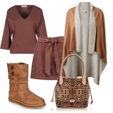 gonna marrone abbinamenti