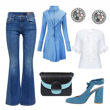 giacca converse azzurra