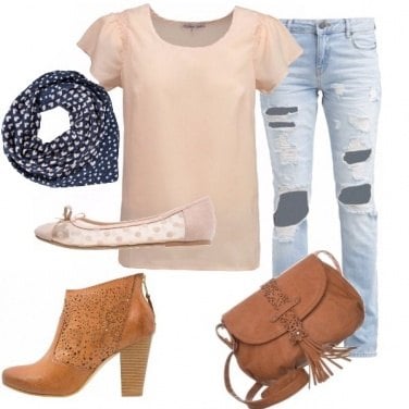 Outfit Rosa pastello e jeans!