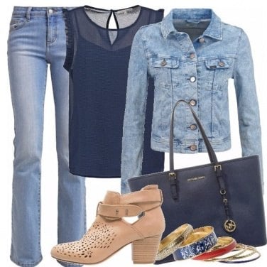 Outfit Jeans & blu
