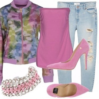 Outfit Lilla, rosa e tacchi!