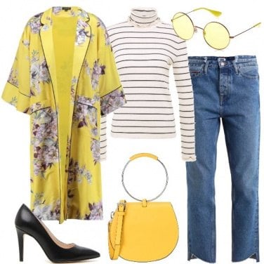 Outfit Il Kimono Giallo