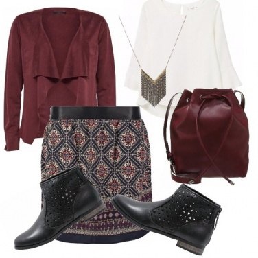 Outfit Camoscio e stivaletto