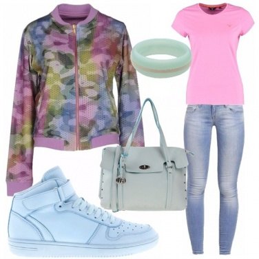 Outfit Camouflage di primavera