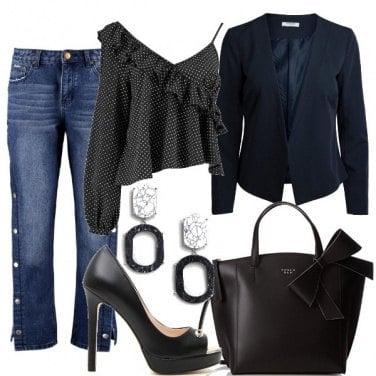 Outfit Jeans e nero