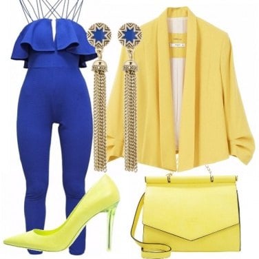 Outfit Giallo e blu!