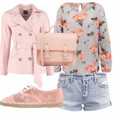Outfit Donna rosa romantico