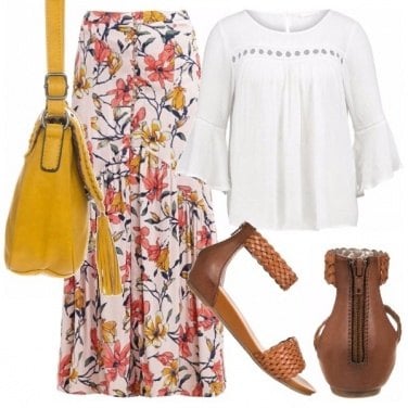 Outfit Con un look boho chic